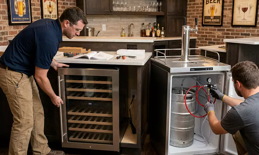 Wine Cooler and Kegerator Installation in Perth Amboy, NJ